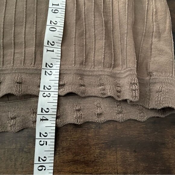 Ideology brown silk blend scoop neck boxy lightweight sweater top size 3X - Picture 6 of 8